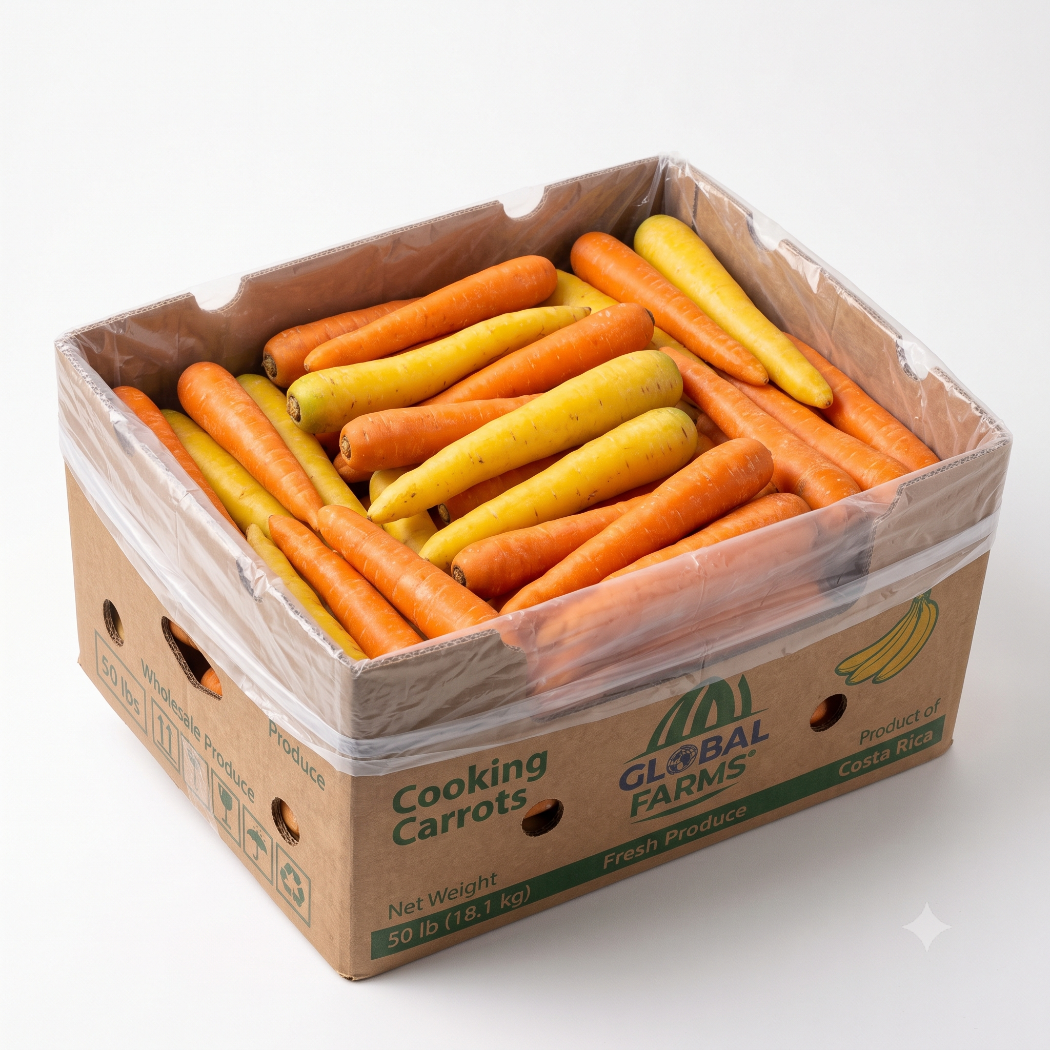 Fresh Red & Yellow Cooking Carrots