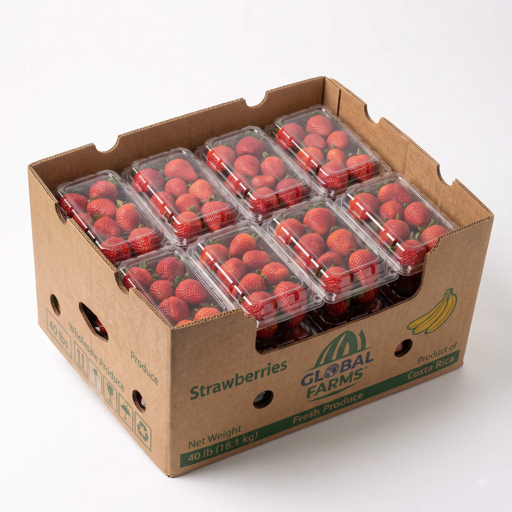 Fresh Strawberries Flat