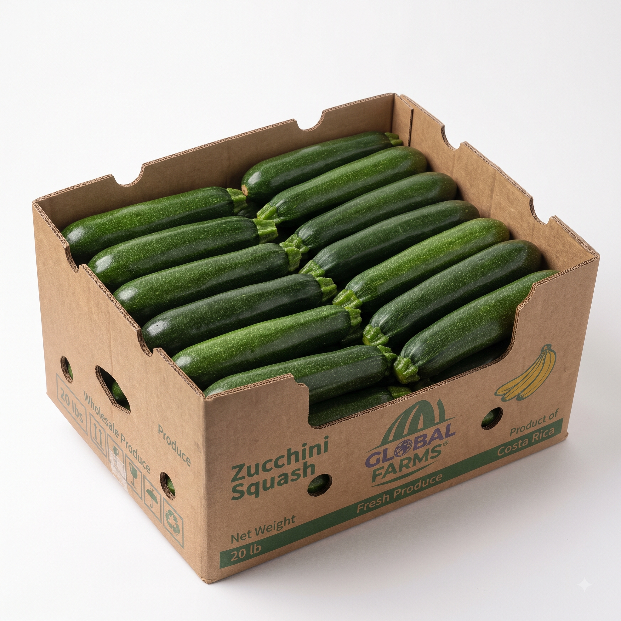 Fresh Green Zucchini Squash