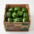 Jumbo Green Sweet Bell Peppers
